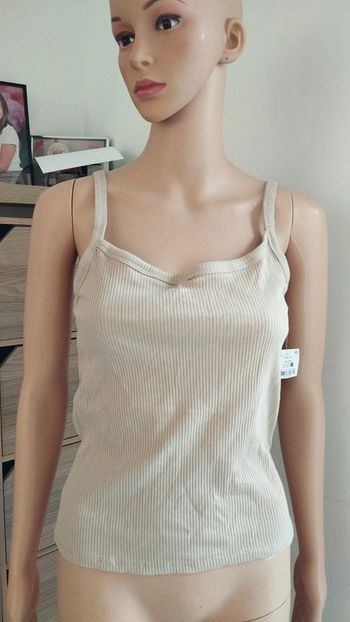 Débardeur beige femme ardene strié taille xl