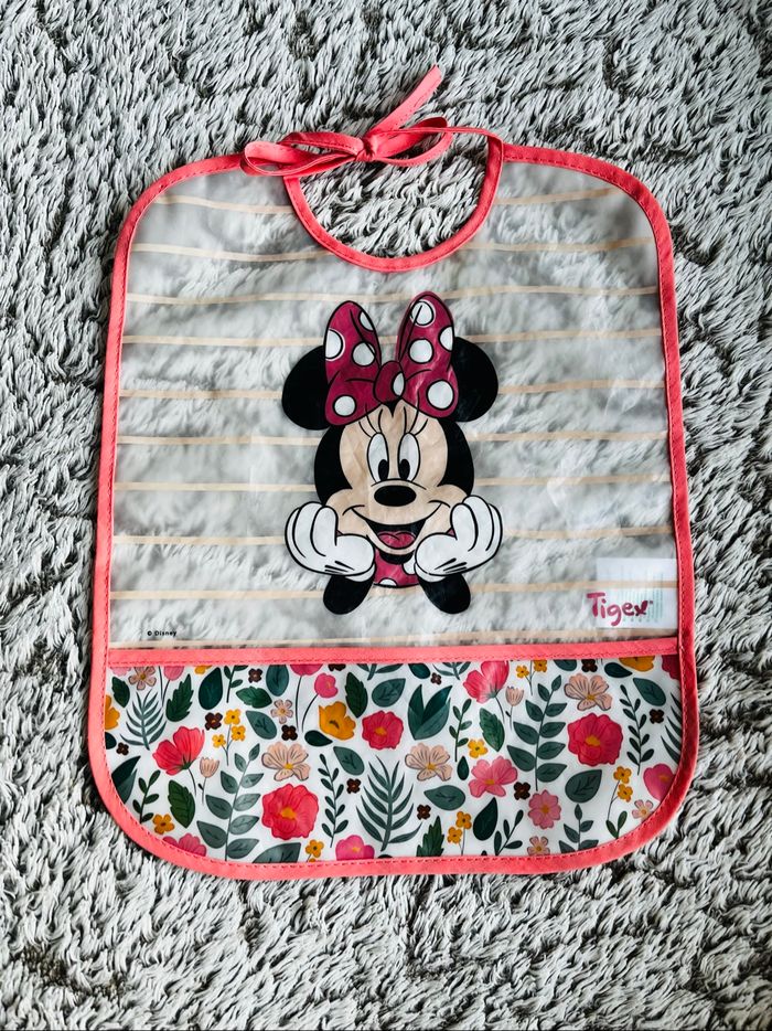 Bavoir imperméable Minnie Disney Tigex