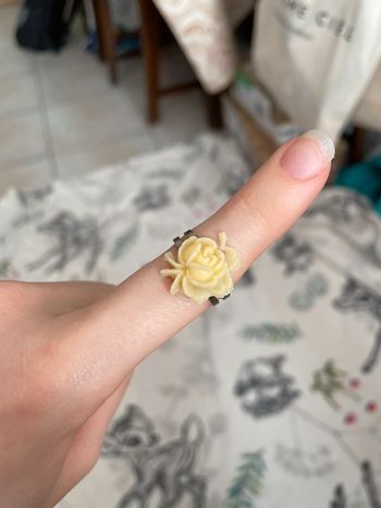 Bague fleur.