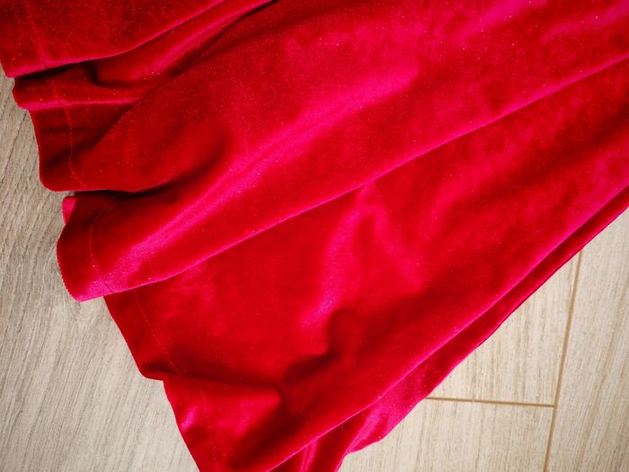 Robe noël rouge velour fille okaidi - photo numéro 3