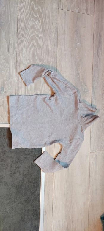 Sous pull à col roulé, gris, manches longues, Zeeman, 98/104