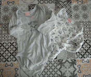 Lot 2 bodies Looney Tunes 9 12 mois