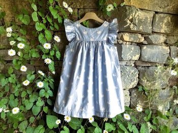 JACADI - CHEMISE DE NUIT OU ROBE ETE MOTIF CYGNES TON PASTEL & MANCHES VOLANTS 4A