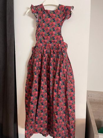 Robe tablier liberty the Family raisin