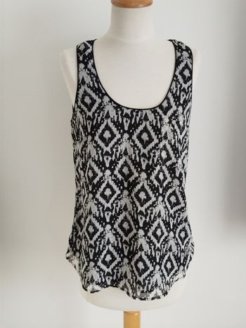 Débardeur gris et noir fluide Pimkie taille 36 