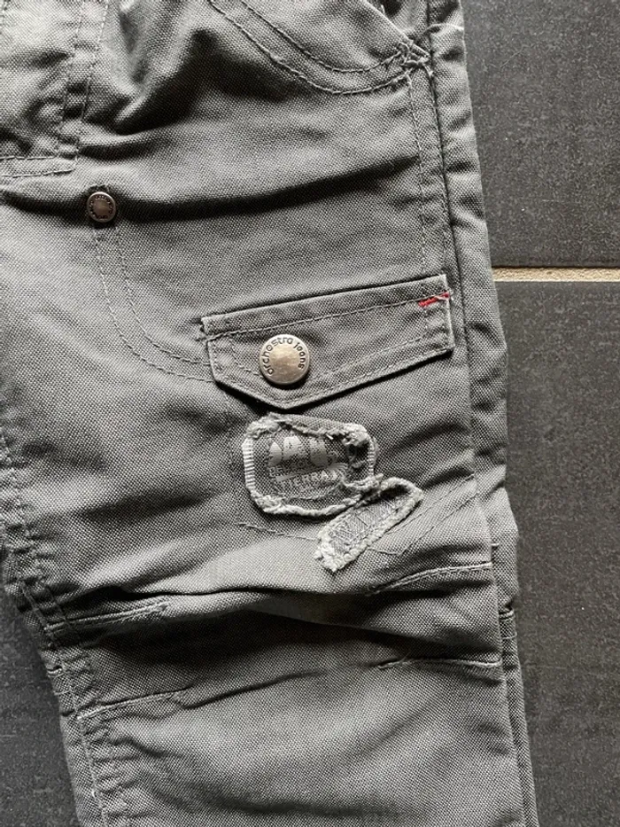 Lot 4 pantalons gris kaki beige bleu - photo numéro 10
