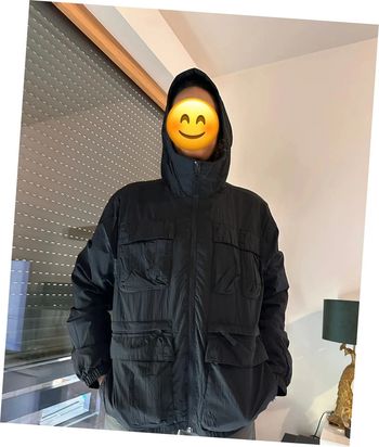 Veste à capuches et poches doublée en polaire toutes saison Noire Hollister en Taille S
