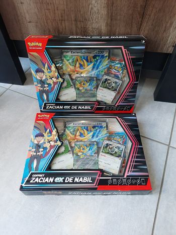 Carte Pokémon Lot 2 Coffret Zacian Ex de Nabil étincelles déferlantes, aventures ensemble Neuf Scellé