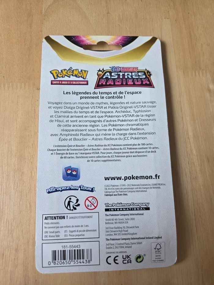 Pokemon Blister booster Astres Radieux EB10 Art Set - photo numéro 7