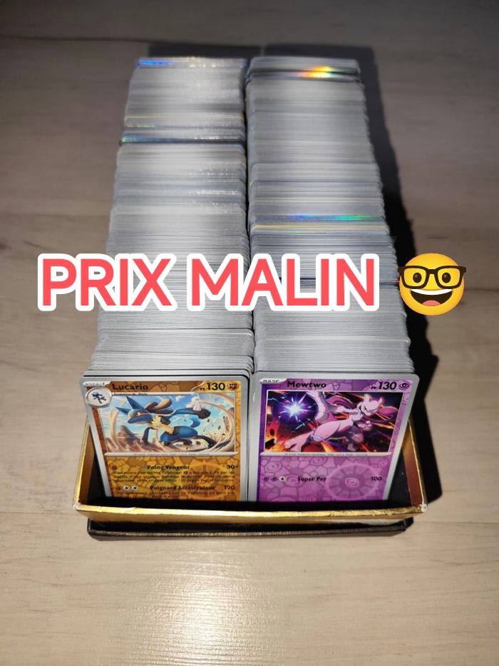Lot de 100 cartes Pokémon VF en très bon état