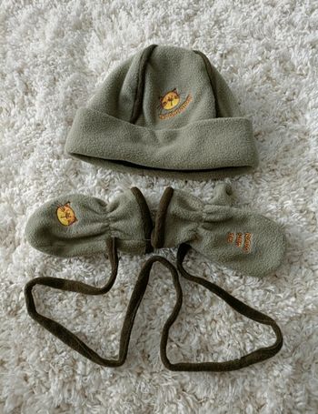 Ensemble bonnet et moufles the cats story en 3/4 ans