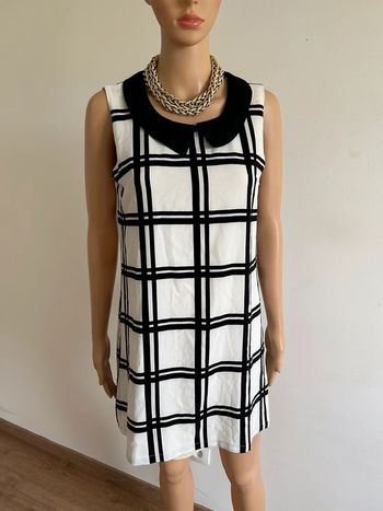 Robe écrue et noire sans manches Molly Bracken taille 1 bon état