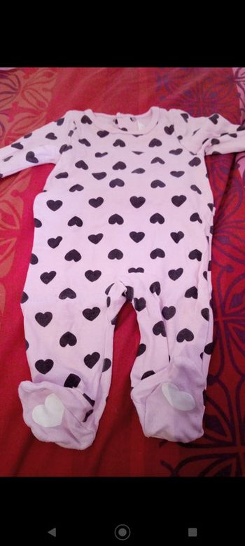 Dors bien fin avec motifs coeurs