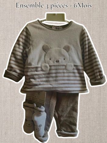Ensemble 3 pièces - 6Mois - mixte