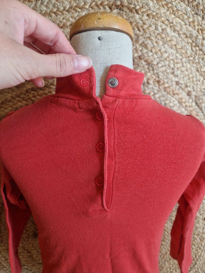 Haut a manche longue et col rouler orange my dear fille du pareil au même 23 mois 86cm - photo numéro 4