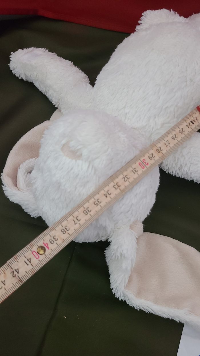 Peluche lapin ATMOSPHERA FOR KIDS blanc - photo numéro 3