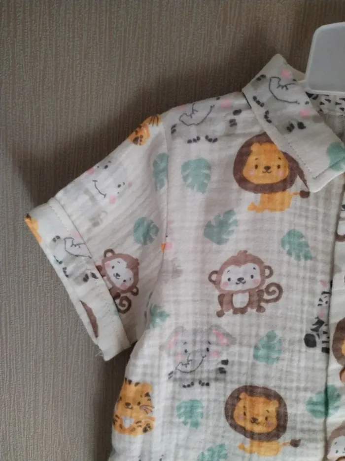 Ensemble short et chemise bébé - photo numéro 2
