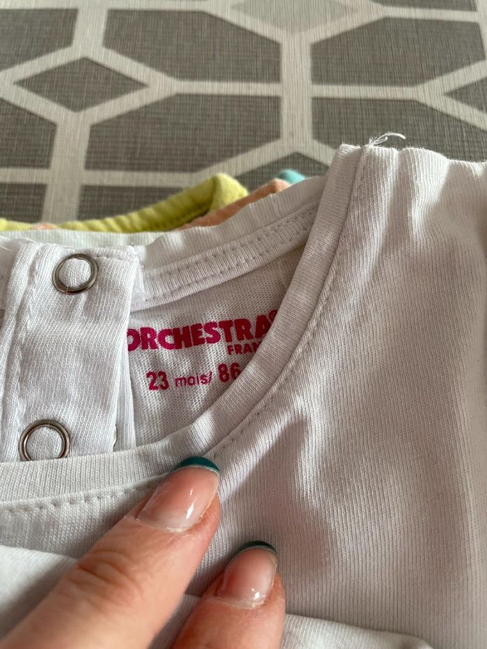 Lot 2 tee-shirts 24 mois orchestra - photo numéro 2