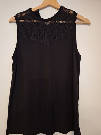Top dentelles bras nus