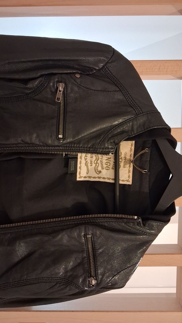 Veste cuire mango S - photo numéro 3