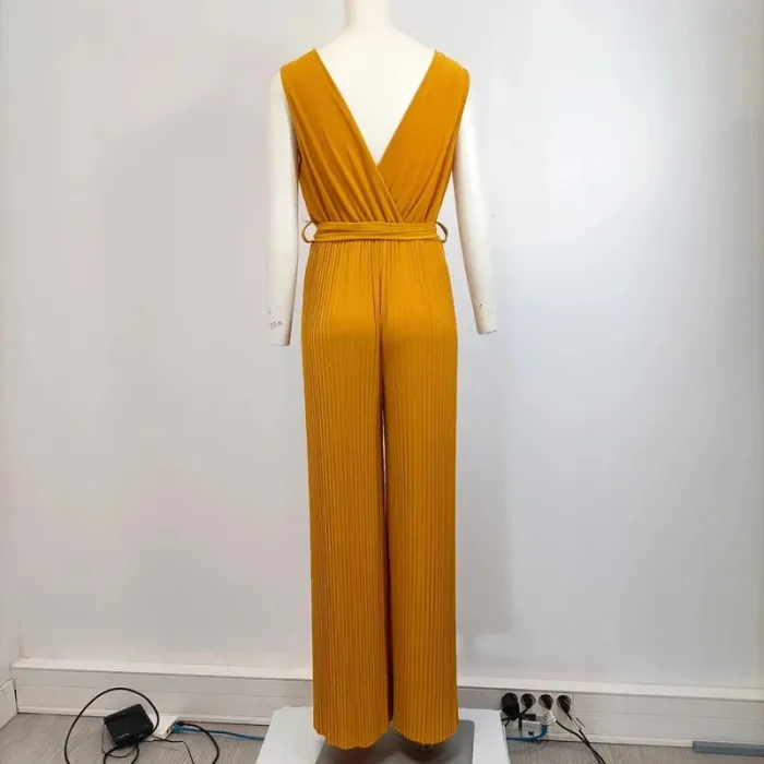 Combinaison Jaune Moutarde - Décolleté V - A1 - TU A289 - photo numéro 4