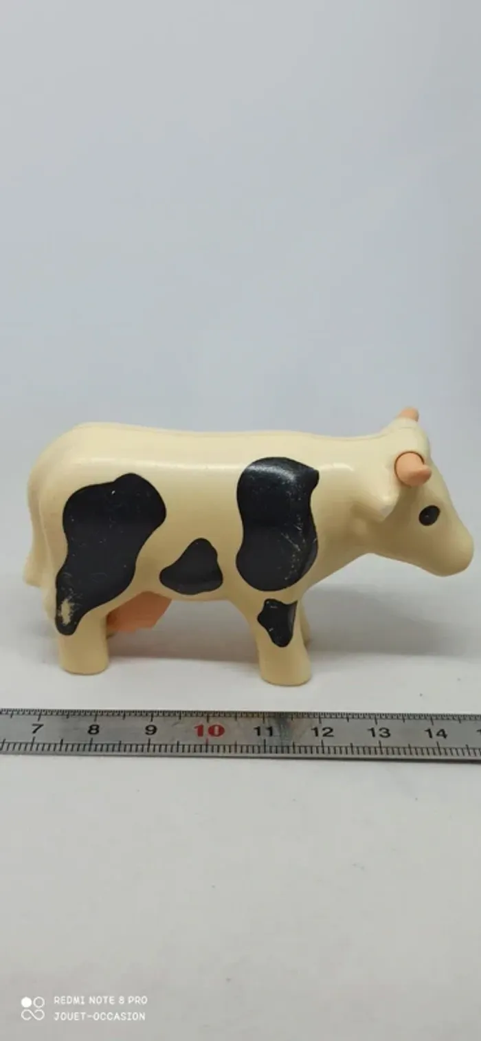 Vache noire et blanche playmobil 123 - photo numéro 2