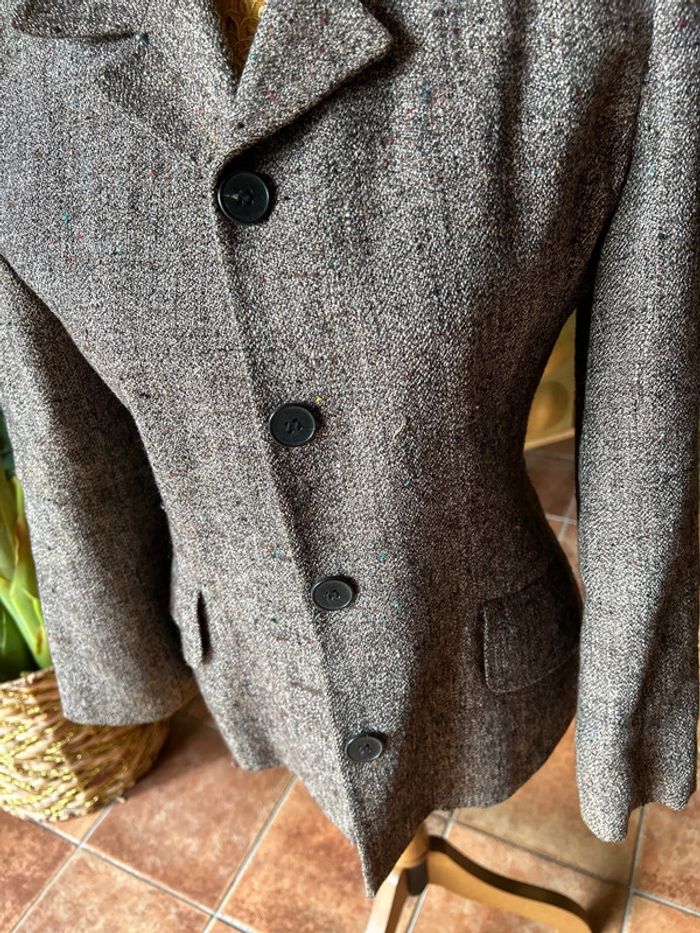Kookai veste cintrée couleur marron mouchetée multicolores - photo numéro 2