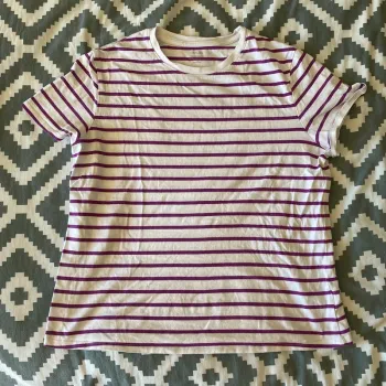 teeshirt à rayure rose
