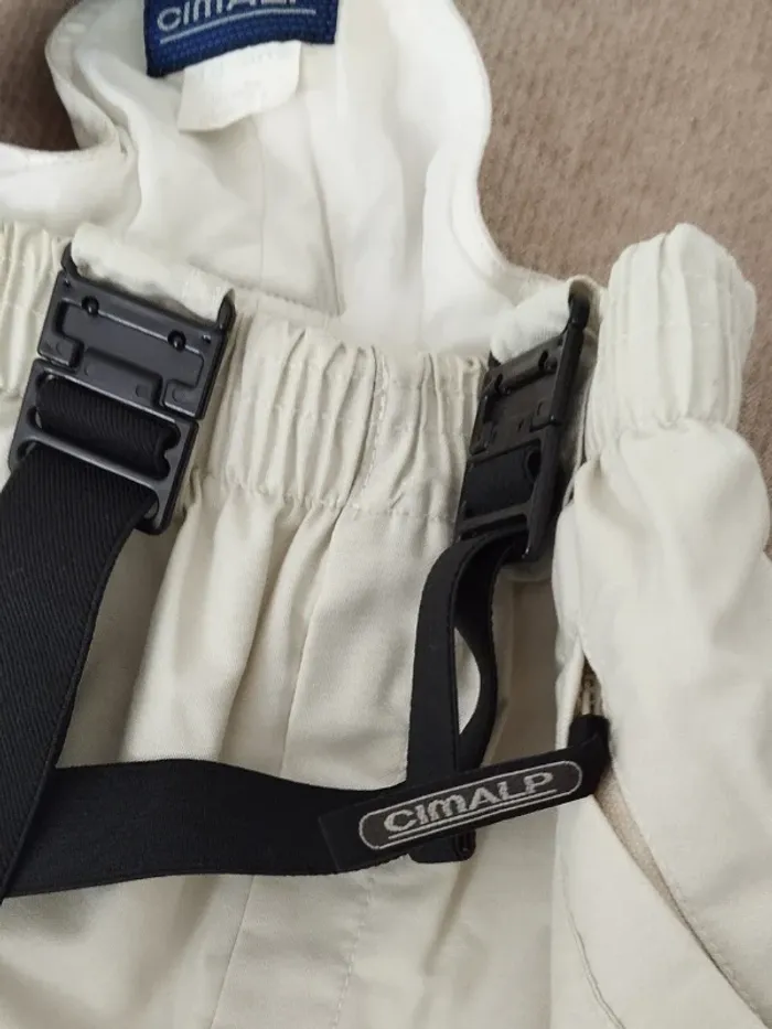 salopette de Ski Cimalp blanc cassé unisex 10 ans - photo numéro 4