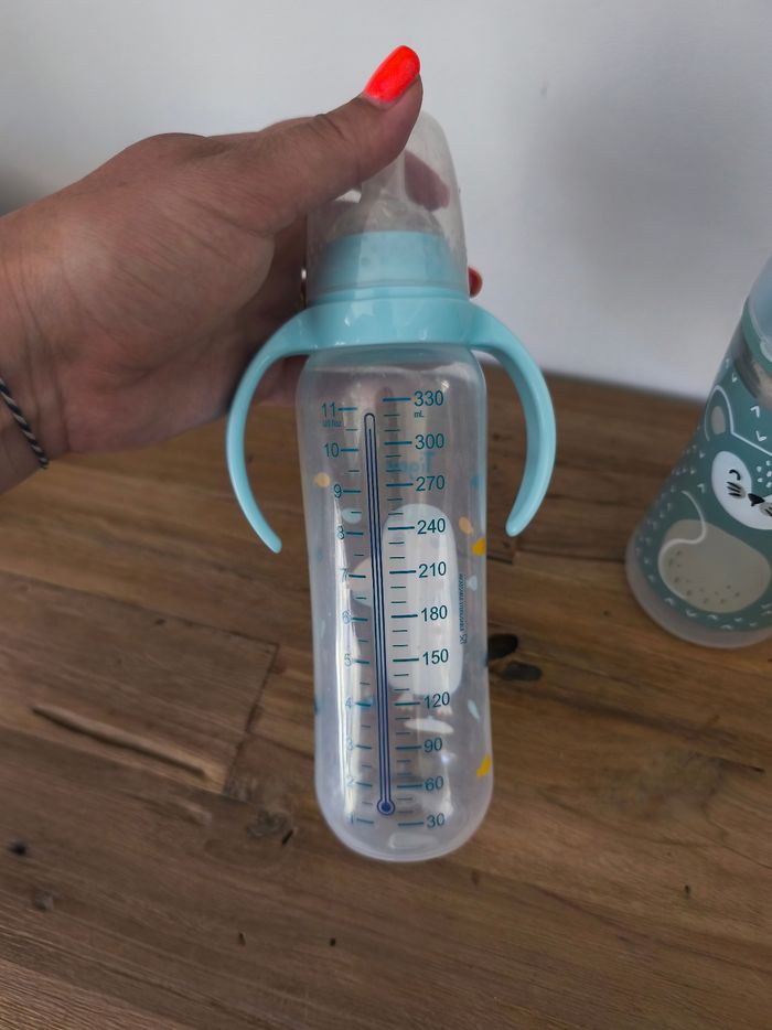 Lot biberons grande contenance tigex air control - photo numéro 3