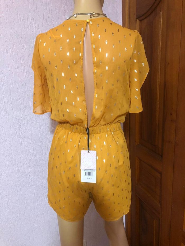 Combinaison short jaune mourtarde - n e u v e - photo numéro 3