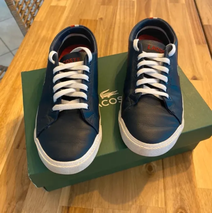 Chaussure de ville Lacoste marine - photo numéro 3