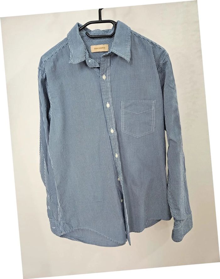 Chemise vichy bleue Dockers taille M - photo numéro 2