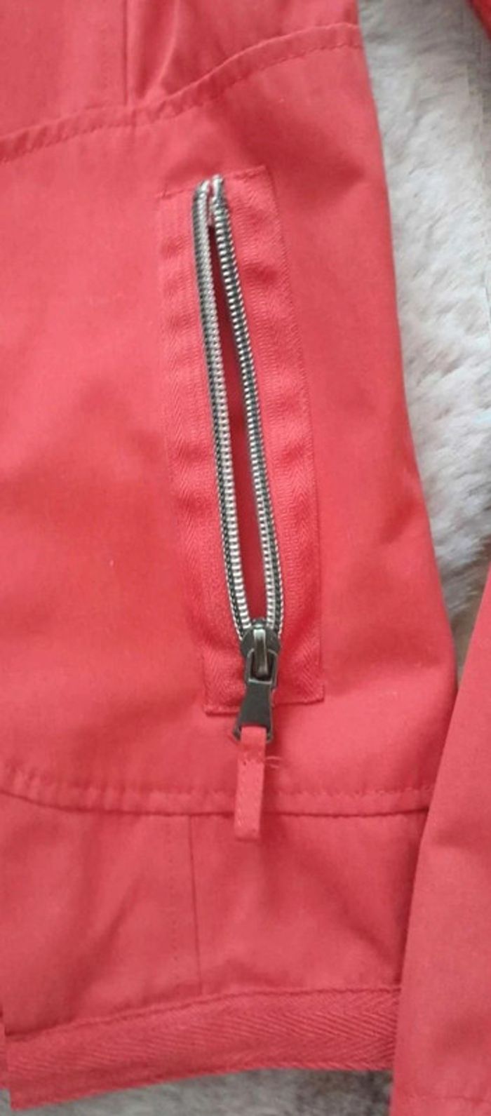Blouson veste neuve rouge taille 36 camaïeu - photo numéro 3