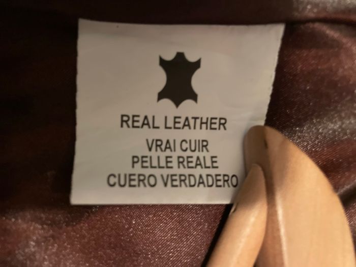 Blouson cuir gris foncé jamais mis - photo numéro 5