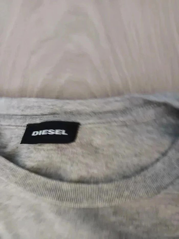 t-shirt manches longues garçon gris taille 14 ans DIESEL neuf - photo numéro 4