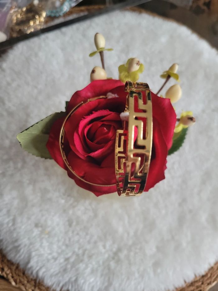 Clips créoles motifs Grecs 5cm - photo numéro 2