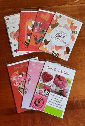 Carte Saint Valentin, neuve sous blister