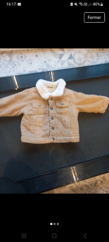 Manteau velours intérieur moumoute