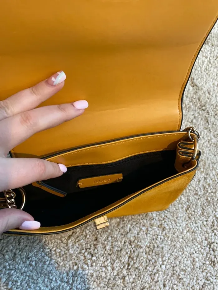 Sac nubuk jaune Mango - photo numéro 8