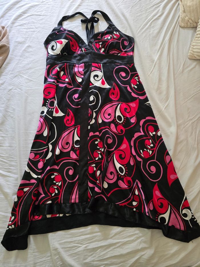 Robe foulard asymétrique 🍒vintage 90🍒taille 44 - photo numéro 7