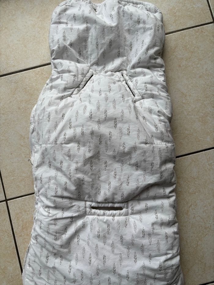 Chancelière nid d’ange blanc pour cosy ou poussette - photo numéro 2