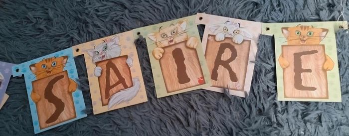 Banderole d'anniversaire avec chatons 2m50 - photo numéro 7