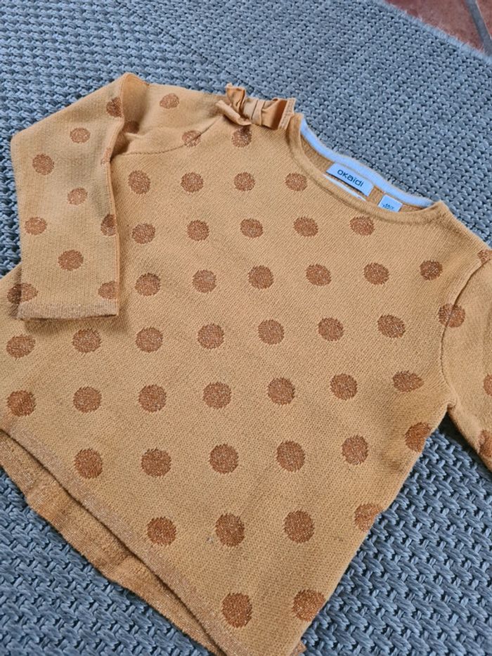Lot de 3 jeggings et 1 pull fille - 4 ans - photo numéro 3