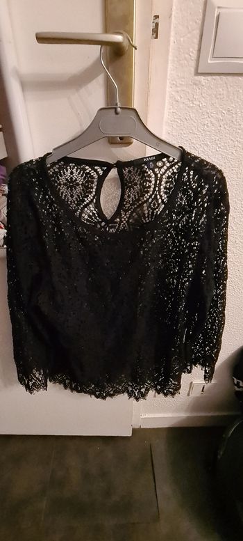 Blouse noire transparente Kiabi taille 40