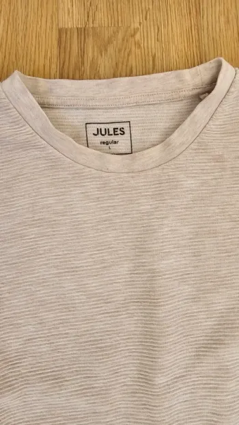 T shirt beige texturé Jules L