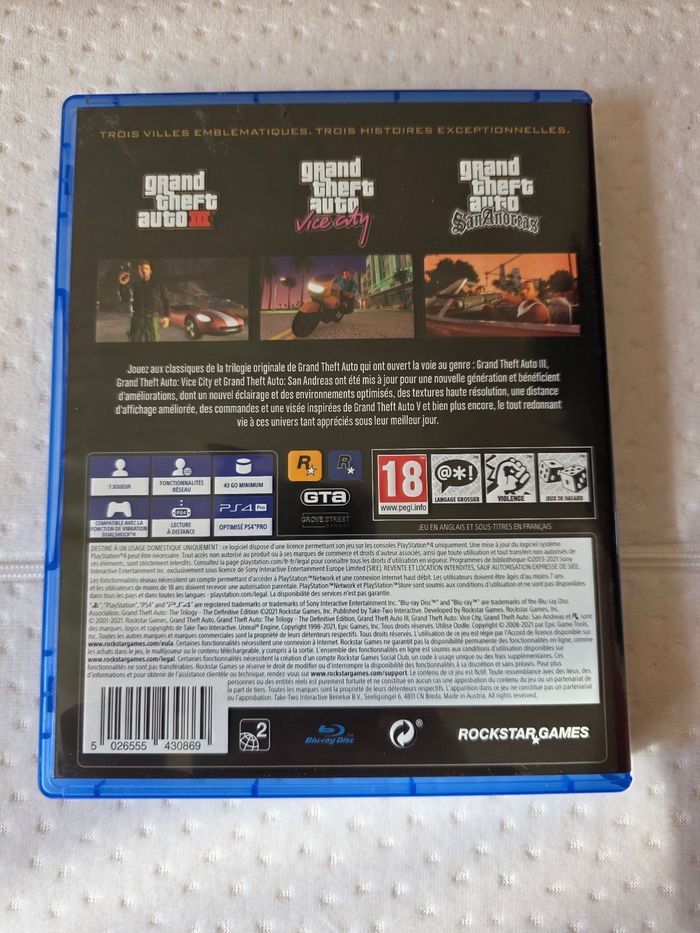 Jeu GTA The Trilogy PS4 - photo numéro 3