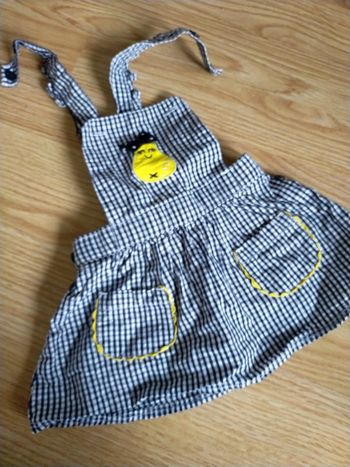 Adorable petite robe chasuble 3 mois