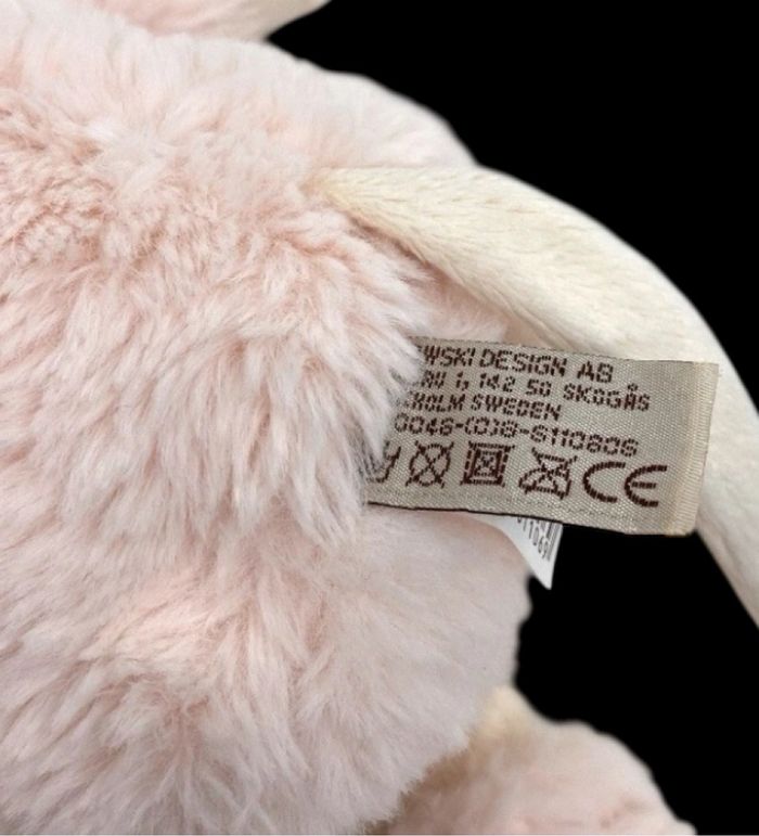 ❤️B2247 Doudou Peluche BUKOWSKI Souris Blanche Et Rose - photo numéro 4
