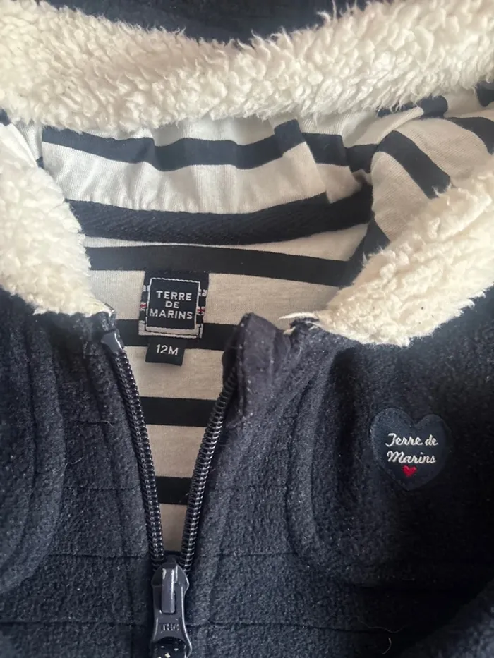 Manteau terre de marin 12mois en très bon état - photo numéro 2